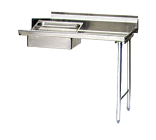 Eagle Group SDTR-48-16/3 48" Straight Soil Dishtable - R-L, 8" Backsplash, 16 ga 304 Stainless-cityfoodequipment.com