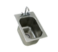 Eagle Group SR10-14-9.5-1-1X Drop In Sink Bowl - (1) 14x10x9 1/2" Bowl, Deck Mount Gooseneck Faucet-cityfoodequipment.com