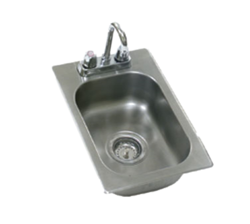 Eagle Group SR10-14-5-1 (1) Compartment Drop-in Sink - 10" x 14", Drain Included-cityfoodequipment.com