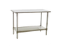 Eagle Group T3060SE 60" 14 ga Work Table w/ Undershelf & 300 Series Stainless Flat Top-cityfoodequipment.com