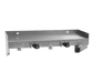 Eagle Group US0824-16/3 24" Utility Shelf w/ (2) Mop Holders & (3) Hooks, Stainless-cityfoodequipment.com