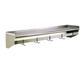 Eagle Group WSP1236 Solid Wall Mounted Overshelf w/ Pot Rack, 36"W x 12"D, Stainless-cityfoodequipment.com