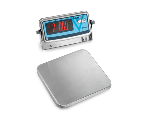 Edlund BBPZ-20 20 lb Wireless Digital Pizza Scale w/ Removable Platform - 10" x 10", Stainless-cityfoodequipment.com