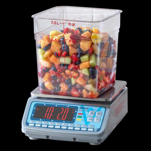 Edlund BRV-HP30 30 lb Bravo! Digital Portion Control Scale - 9 5/8" x 8 7/10", Stainless Steel-cityfoodequipment.com