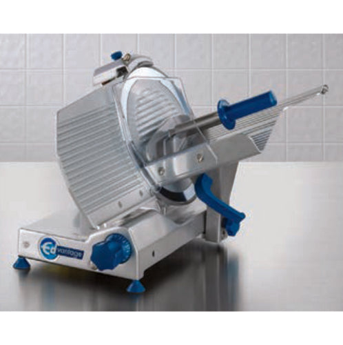 Edlund EDV-12C Manual Meat & Cheese Slicer w/ 12" Blade, Belt Driven, Aluminum/Stainless Steel, 1/3 hp-cityfoodequipment.com