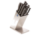 Edlund KBS-2006 Knife Block, 6 Open Slots, 9"H, Stainless Steel Housing & Base-cityfoodequipment.com