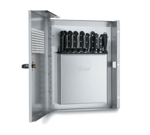 Edlund KLC994 Knife Cabinet, Keyed Locking Handle, Front View Window-cityfoodequipment.com