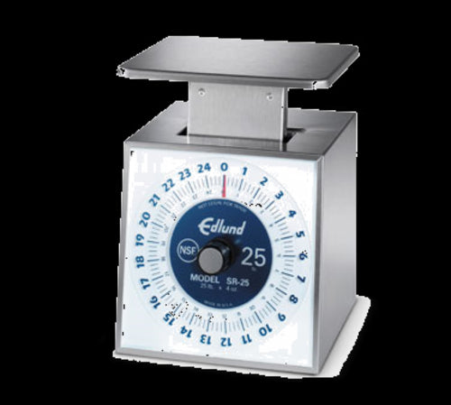 Edlund SR-25 Dial Type Portion Scale w/ Vertical Face, Rotating, Top Load, Stainless-cityfoodequipment.com