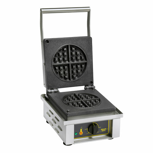 Equipex GES75 Single Classic Belgian Waffle Maker w/ Cast Iron Grids, 1600W-cityfoodequipment.com