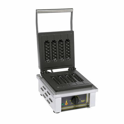 Equipex GES80 Single Specialty Waffle Maker w/ Cast Iron Grids, 1600W-cityfoodequipment.com