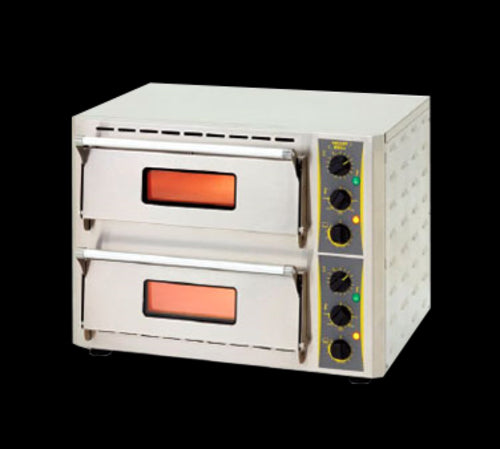 Equipex PZ-430D Sodir Countertop Double Pizza Deck Oven - 208-240v-cityfoodequipment.com