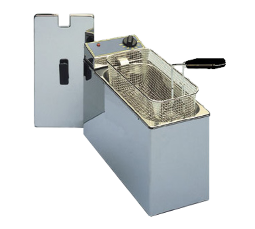 Equipex RF5 Fryer Basket w/ Coated Handle & Rear Hook, 10" x 5" x 4"-cityfoodequipment.com