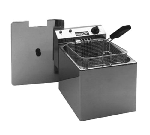 Equipex RF8 Fryer Basket w/ Coated Handle & Rear Hook, 10" x 5" x 4"-cityfoodequipment.com