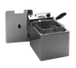 Equipex RF8 Fryer Basket w/ Coated Handle & Rear Hook, 10" x 5" x 4"-cityfoodequipment.com
