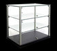 Equipex TN583 3 Tier Enclosed Dual Service Pass-Thru Display w/ (2) Glass Shelves-cityfoodequipment.com