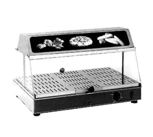 Equipex WDL-100 24" Self Service Countertop Heated Display Case - (1) Shelf, 120v-cityfoodequipment.com