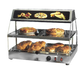 Equipex WDL-200 24" Self Service Countertop Heated Display Case - (2) Shelves, 120v-cityfoodequipment.com