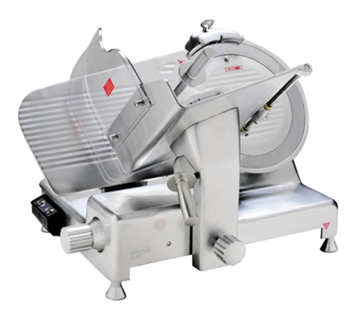 Eurodib HBS-350L Manual Meat Slicer w/ 14" Blade, Belt Driven, Aluminum, 1/2 hp-cityfoodequipment.com