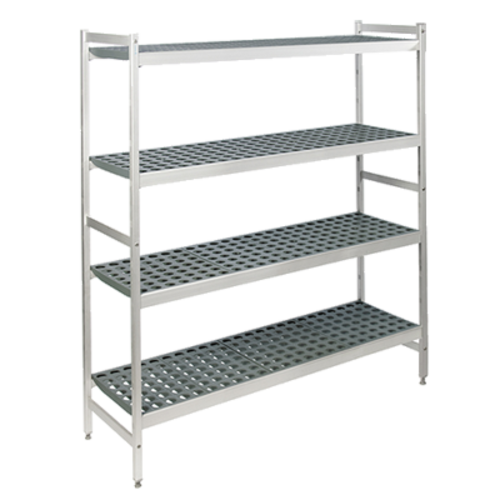 Fermod 4R26C71 26" NSF 4-Tier Polymer Shelf Kit - Fermostock®, 22"W, 71"H-cityfoodequipment.com