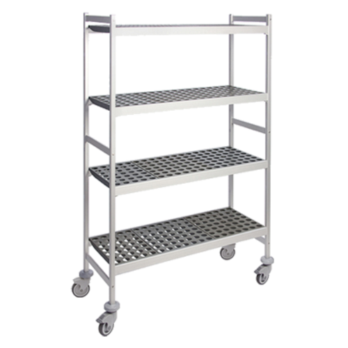 Fermod 4R59C71M 59" NSF 4-Tier Polymer Shelf Kit - Fermostock®, Mobile, 22"W, 71"H-cityfoodequipment.com