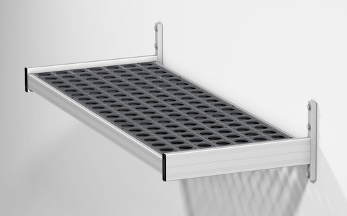 Fermod WSB47 Vented Wall Mount Shelf, 47"W x 18"D, Aluminum-cityfoodequipment.com