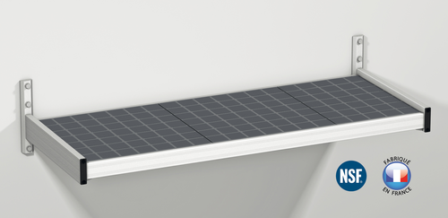 Fermod WSB47-S Solid Wall Mount Shelf, 47"W x 18"D, Aluminum-cityfoodequipment.com