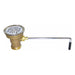 Fisher 22209 Twist Waste Valve, 3 1/2" Sink Opening, 2" Drain Outlet-cityfoodequipment.com