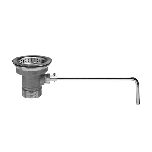 Fisher 22349 Twist Waste Valve, 3 1/2" Sink Opening, 2" Drain Outlet-cityfoodequipment.com