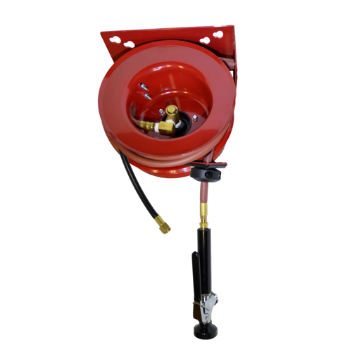 Fisher 29841 20 ft Undercounter Hose Reel Assembly w/ Utility Spray Valve - 1/2" NPT-cityfoodequipment.com