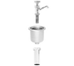 Fisher 3041 6 7/8" Dipper Well Faucet & Sink, Stainless-cityfoodequipment.com