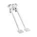 Fisher 3176 Wall Mount Double Pedal Control Valve, Polished Chrome-cityfoodequipment.com