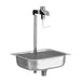 Fisher 59129 14" Pedestal Glass Filler w/ Sink Assembly - Stainless Steel-cityfoodequipment.com