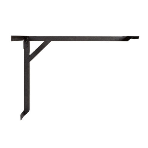 Flat Tech CL2642281A Wall Mount Cantilever Table Base - 26" x 42", Steel, Black-cityfoodequipment.com