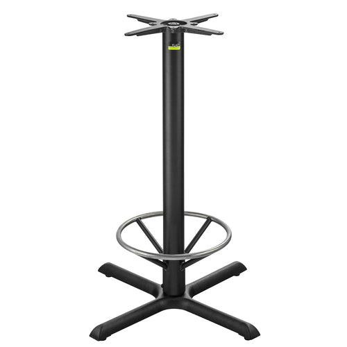 Flat Tech CT2018 40 3/4" Bar Height Table Base w/ Foot Ring for 30" Square & 38" Round Table Tops, Cast Iron-cityfoodequipment.com