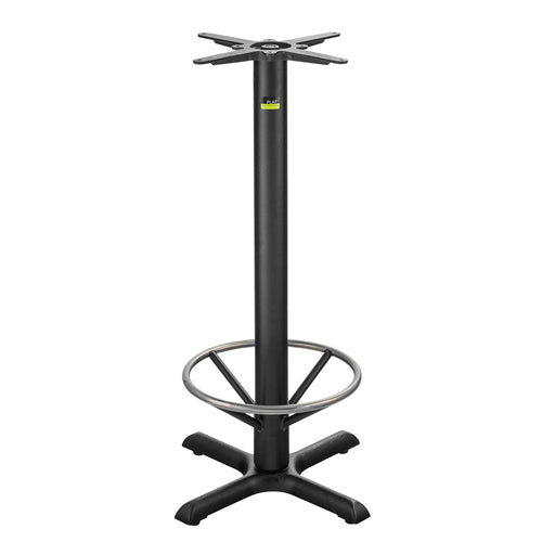 Flat Tech CT2019 40 3/4" Bar Height Table Base w/ Foot Ring for 24" Square & 26" Round Table Tops, Cast Iron-cityfoodequipment.com