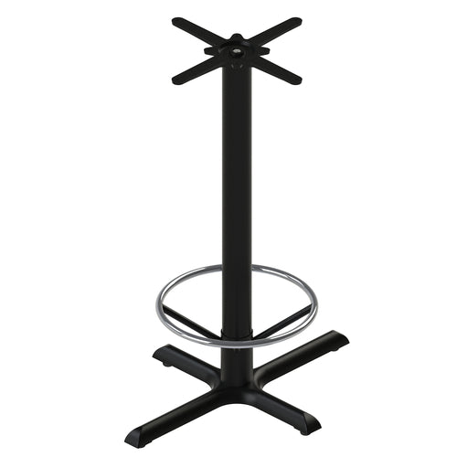 Flat Tech CT2056 40 3/4" Bar Height Table Base w/ Foot Ring for 24" x 36" Table Tops, Cast Iron-cityfoodequipment.com