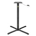 Flat Tech CT2066 Adjustable Height Table Base w/ 36" Cross Base - Cast Iron-cityfoodequipment.com