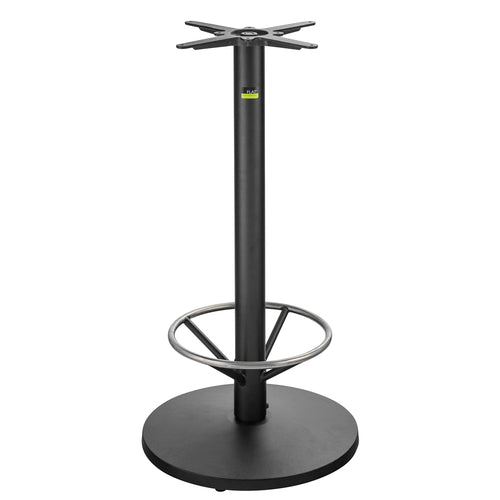 Flat Tech CT3018 40 3/4" Bar Height Table Base w/ Foot Ring for 26" Square & 30" Round Table Tops, Cast Iron-cityfoodequipment.com