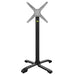 Flat Tech CT4334 Bar Height Table Base w/ 26" Cross Base - Aluminum, Black-cityfoodequipment.com