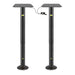 Flat Tech CT7001 (2) Piece Adjustable Height Bolt Down Table Base - Steel, Black-cityfoodequipment.com
