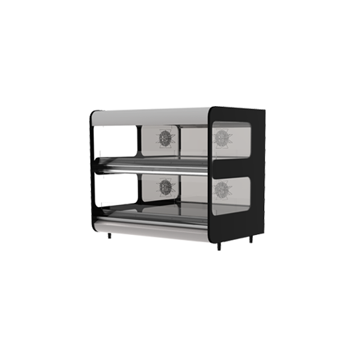 Flexeserve 38 3/10" Self Service Countertop Heated Display Case - (2) Shelves, 208v (2T-1000)-cityfoodequipment.com