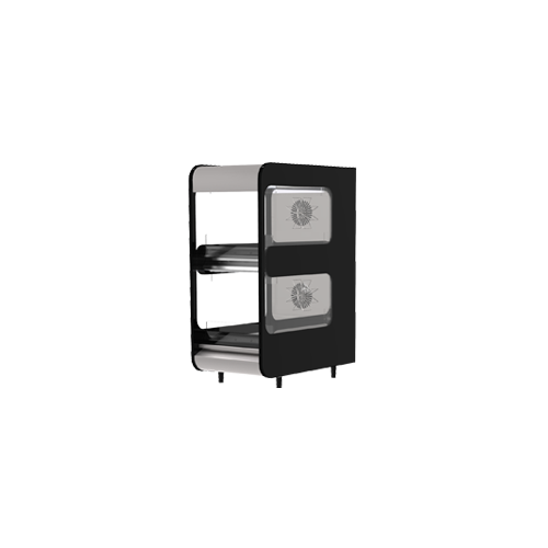 Flexeserve 14" Self Service Countertop Heated Display Case - (2) Shelves, 208v (2T-400)-cityfoodequipment.com