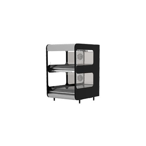 Flexeserve 21 4/5" Self Service Countertop Heated Display Case - (2) Shelves, 208v (2T-600)-cityfoodequipment.com