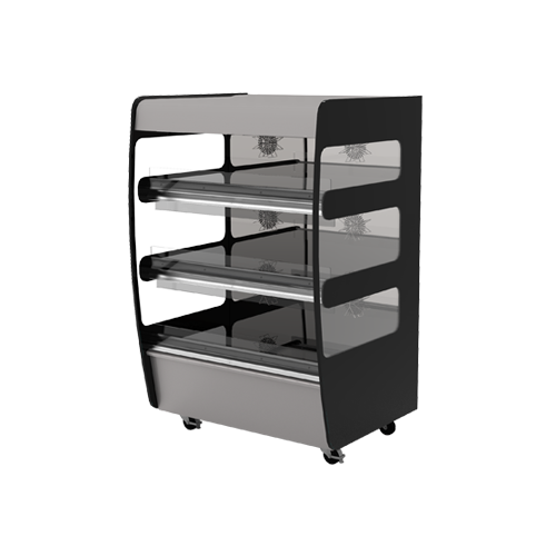 Flexeserve 38 3/10" Self Service Floor Model Heated Display Case - (3) Shelves, 208v (3T-1000C)-cityfoodequipment.com