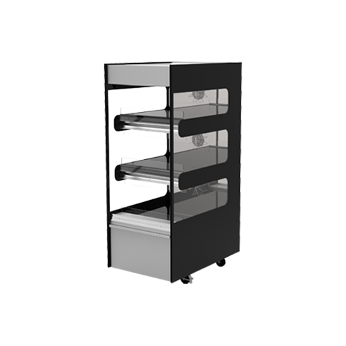 Flexeserve 21 4/5" Self Service Floor Model Heated Display Case - (3) Shelves, 208v (3T-600)-cityfoodequipment.com