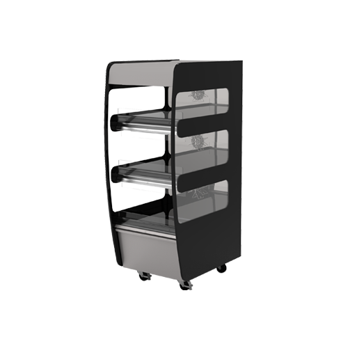 Flexeserve 21 4/5" Self Service Floor Model Heated Display Case - (3) Shelves, 208v (3T-600C)-cityfoodequipment.com