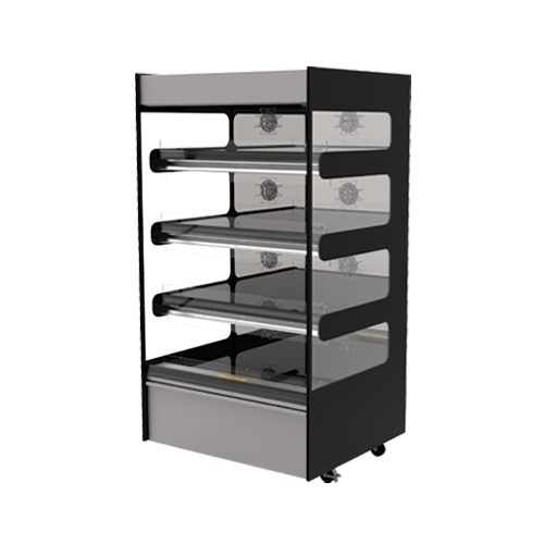 Flexeserve 38 3/5" Self Service Floor Model Heated Display Case - (4) Shelves, 208v (4T-1000)-cityfoodequipment.com