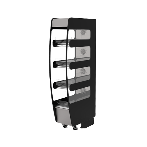 Flexeserve 14" Self Service Floor Model Heated Display Case - (4) Shelves, 208v (4T-400C)-cityfoodequipment.com