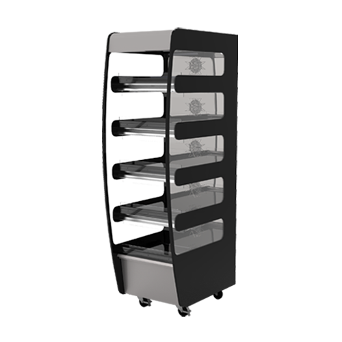 Flexeserve 21 4/5" Self Service Floor Model Heated Display Case - (5) Shelves, 208v (5T-600C)-cityfoodequipment.com