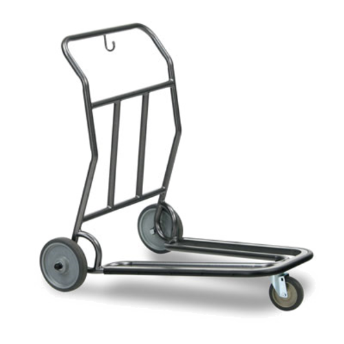 Forbes Industries Self Serve Luggage Cart w/ Utility Hook & Vinyl Bumper - 37"L x 28"W x 37"H, Steel (1574)-cityfoodequipment.com